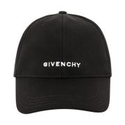 Givenchy Justerbar bomullsmössa med broderad logotyp Black, Herr