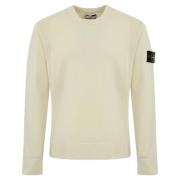 Stone Island Ull Stretch Tröja Långärmad White, Herr