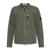 Stone Island Jacka med logotyp Green, Herr