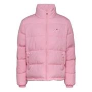 Tommy Hilfiger Rosa Pufferjacka Essentiell Stil Pink, Dam