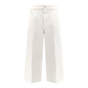 Closed Cropped Trousers White, Dam