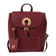 Love Moschino Rymlig ryggsäck med justerbara remmar Red, Dam