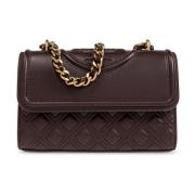 Tory Burch Axelväska Fleming Liten Brown, Dam