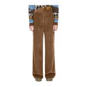 Max Mara Weekend Vida byxor i sammet Brown, Dam