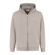 Pure Path Signatur Zip-Up Hoodie Grå Herr Gray, Herr