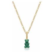 Nialaya Mens Green Gummy Bear Necklace Yellow, Herr