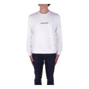 Guess Vit Logo Front Sweater White, Herr