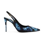 Dolce & Gabbana Elegant Slingback Pumps Blue, Dam