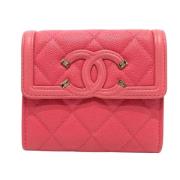 Chanel Vintage Pre-owned Laeder plnbcker Pink, Dam