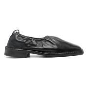 Lemaire Klassiska Läder Loafer Skor Black, Dam