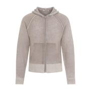 Acne Studios Beige Full Zip Cardigan Beige, Dam