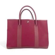 Hermès Vintage Pre-owned Tyg axelremsvskor Red, Dam