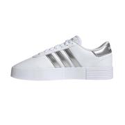 Adidas Modig Domstol Vit Läder Sneakers White, Dam