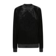 Just Cavalli Svart Sweatshirt för Kvinnor Aw24 Black, Dam