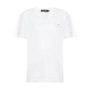 Dolce & Gabbana Casual Bomull T-shirt White, Herr