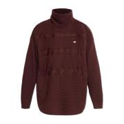 Adidas Originals Turtleneck med logotyp Brown, Dam