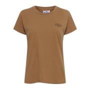 Ball Dam T-shirt Topp Karamell Brown, Dam