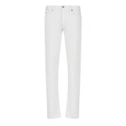 Emporio Armani Slim Fit Komfort Denim Jeans - Beige White, Herr