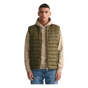 Gant Bomber Vest Green, Herr