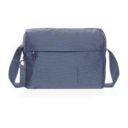 Mandarina Duck Elegant Crossbody Väska i Mitrix Blue, Dam