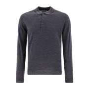 John Smedley Kol Långärmad Skjorta Black, Herr