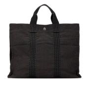 Hermès Vintage Pre-owned Canvas totevskor Gray, Dam