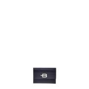 Baldinini Wallet in black monogram leather Black, Dam