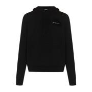 Jacquemus Ekologisk Broderad Hoodie Svart Black, Herr