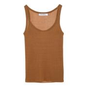 Max Mara Stilren Tanktop för Kvinnor Brown, Dam