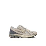 New Balance Linne Sneakers Moln Grå Logo Gummi Beige, Herr