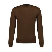 Tom Ford Klassisk Crew-Neck Ulltröja Brown, Herr