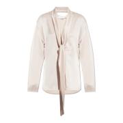 Victoria Beckham Satin skjorta Pink, Dam