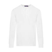 Ralph Lauren Neutral Henley T-shirt Ss24 White, Herr