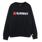 Element Svart Crewneck Sweatshirt för Män Black, Herr