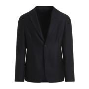 Giorgio Armani Blå Blazer för Män Aw24 Blue, Herr