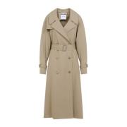 Moschino Neutrala Kappor Aw24 Beige, Dam