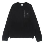 Nike Svart Crewneck Fleece Sweatshirt Sportkläder Black, Herr