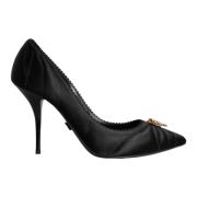 Dolce & Gabbana Svart Hjärta Devotion Klackar Pumps Skor Black, Dam