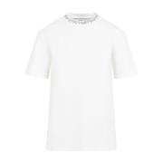 Golden Goose Kristalldetalj Vit T-shirt White, Dam