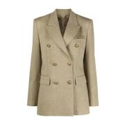 Golden Goose Taupe Journey Dam Blazer Gray, Dam