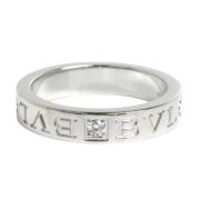 Bvlgari Vintage Pre-owned Vitt guld ringar Gray, Dam