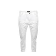 Twinset Vita trasiga raka byxor White, Dam