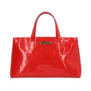 Louis Vuitton Vintage Pre-owned Tyg louis-vuitton-vskor Red, Dam