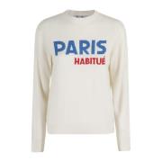 MC2 Saint Barth Stilren Crewneck Sweater White, Dam