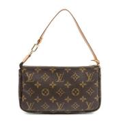 Louis Vuitton Vintage Pre-owned Canvas handvskor Brown, Dam