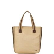 Burberry Vintage Pre-owned Canvas totevskor Beige, Dam