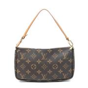 Louis Vuitton Vintage Pre-owned Canvas handvskor Brown, Dam