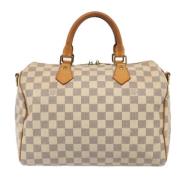 Louis Vuitton Vintage Pre-owned Canvas handvskor White, Dam