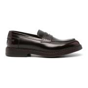 Doucal's Brun Läder Loafer Skor Brown, Herr