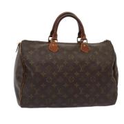 Louis Vuitton Vintage Pre-owned Canvas handvskor Brown, Dam